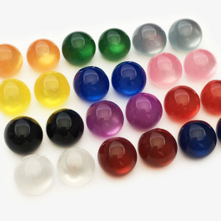 Color Round Beads Shirt Small Button Button Shirt Cheongsam Button Tang Suit Hanfu Imitation Jade Button Collar Button