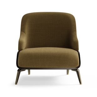 Italian Minimalist Single Leisure Chair Light Luxury Post-modern Living Room Balcony Sofa Chair Fabric Designer Chair