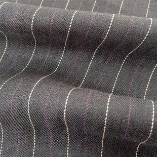 Plain Stripesd Linen Fabric 100% Pure Linen Fabric Shirt Dress Knitted Linen Fabric Linen