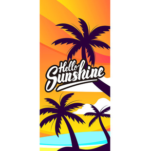 Xiyin cross-border summer fresh beach printed beach towel absorbent quick-drying towel factory direct yoga sports towel