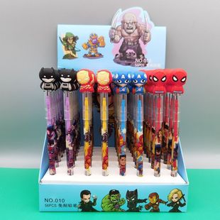 Cute Cartoon Three Leo Bullet Pencil New Cartoon High Color Value No-cutting Bullet Pencil Building Blocks Egg Pen
