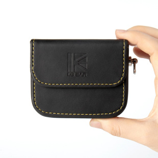 KBEAR BP01 Kubao черный PU для наушников для хранения цифровой катанки кожаный кабель для хранения данных