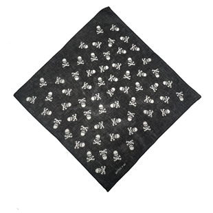 Cross-border skull pure cotton square scarf hip hop hip hop hip hop hip hop iron chain skull festival ghost head headscarf wholesale order