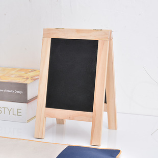 Solid Wood Small Blackboard Shop Creative Menu Brackets Small Blackboard Children's Home Painting Foldable Drawing Board