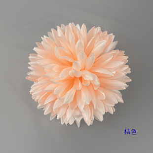 Simulation 17cm chrysanthemum flower head thorn chrysanthemum Crystal chrysanthemum lamp fake flower wedding flower wall flower chain flower DIY silk flower