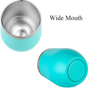 14oz egg cup red wine cup coffee cup inside and outside 304 stainless steel thermos cup office Cup 3D printing logo