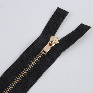No. 3#5#8# gold copper self-locking down jacket zipper opening and closing tail zipper up and down jeans metal zipper