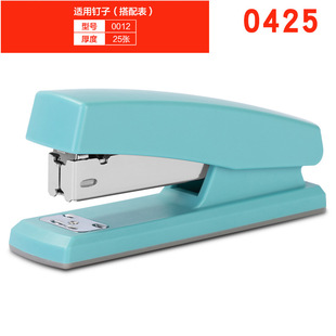 Deli stapler 0425 student stapler 12# labor-saving stapler color can order 20 office