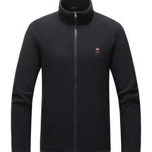 Cross-border electric heating jacket men and women can wear heating jacket fleece with display screen electric heating intelligent constant temperature heating suit