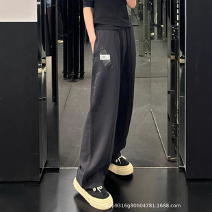 Nanyou High Version 2025 Early Spring New Niche Simple Style Printed Old Washable Casual Pants for Men and Women