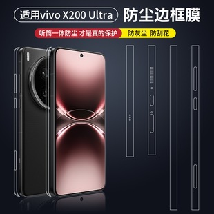 Для VIVO X200 ultra телефон боковая защитная пленка X200s HD прозрачный динамик пылезащитная пленка