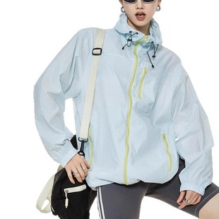 Outdoor Sun Protection Clothing Women's Summer 2025 New Anti-ultraviolet Loose Breathable Ice Silk Contrast Color Overwear Light Thin Jacket for Men