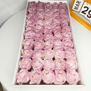 Qixi Valentine's Day spray color three-layer soap Flower soap flower eternal flower simulation fake rose broken ice blue dried flower wholesale