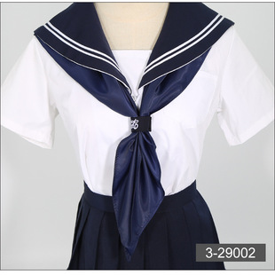 Triangle towel jk sailor suit scarf hand-made solid color Japanese JK uniform large bow tie women's free ring buckle small wholesale