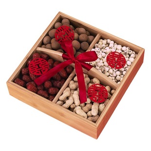 Early Childbirth Dried Fruit Combination Wedding Press Ornaments Mold Wedding Engagement Desktop Table Four Palace Dried Fruit Snow