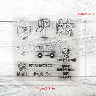 Transparent Silicone Seal Hand Account Gift Decoration DIY Stamp Stamp Metal Knife Mold suit in stock Wholesale