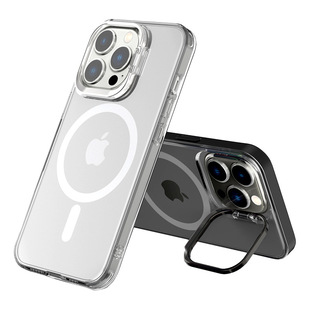 Suitable for Apple 16 wireless charging Magsafe magnetic mobile phone case iphone15Pro metal invisible bracket shell 14