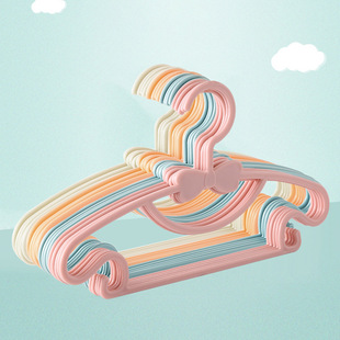 Children's Small Clothes Hanger Baby Clothes Hanger Multi-functional Newborn Baby Household Cute Anti-slip Clothes Hanger Seamless Clothes Hanger