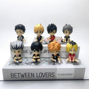Blind box hand-held sitting posture standing posture volleyball youth day to Xiangyang shadow mountain flying male car desktop ornaments boy gift