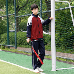 2024 New Primary and Secondary School Long-Sleeved School Uniform Suit Manufacturer Direct Sales High School Student Class Uniform Group Uniform Wholesale Customization