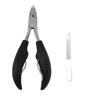 Rubber handle stainless steel chick nose pliers nail hook pliers sharp nail groove for nail cutting household pedicure groove inflammation tool