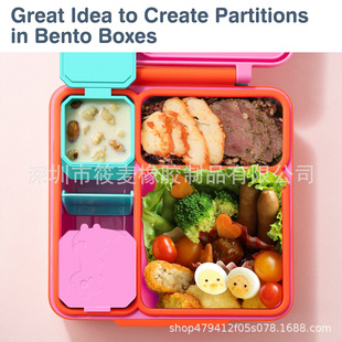 Hot new leak-proof dipping container 2x4oz salad sauce container with lid children's small silicone snack box