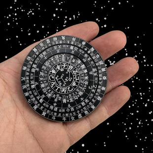 Live plate fingertip gyro Chinese style gossip double-sided AB surface four-layer rotating mainland Renren compass PUSS finger gyro