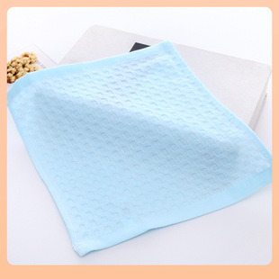 ✅ Pure Cotton Double-Layer Gauze Checkered Square Towel Pineapple Checkered Kindergarten Small Towel Infant Saliva Towel Hand Towel