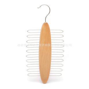 Wholesale of High-End Solid Wood Clothes Hangers for Hotels and Guesthouses, Wholesale of Tie Hangers, Printable Logo