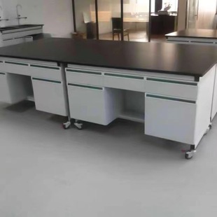 Steel Wood laboratory workbench experimental table all steel side table operating table fume hood central table reagent rack experimental table