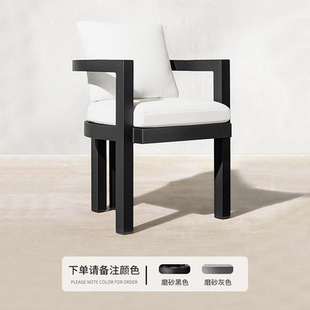 Outdoor table and chair teak weathering courtyard barbecue large long table outdoor garden balcony Villa Leisure table and chair combination
