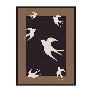 Entrance Floor Mat Chinese Classical Entrance Non-slip Wear-resistant Foot Mat Household Dirt-resistant Easy-care Crystal Velvet Floor Mat