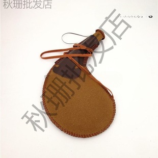 Practical inner liner fur leather sac leather hip flask Inner Mongolia special handicraft hand-sewn sac wine stage lane