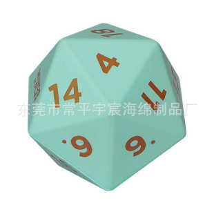PU foam twenty-sided toy dice multi-sided embodiment mold size printable entertainment game trick props