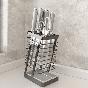 304 Stainless Steel Kitchen Knife Holds Kitchen Knife Holds Storage Rack Household Drain Table Top Vegetable Knife Holds New
