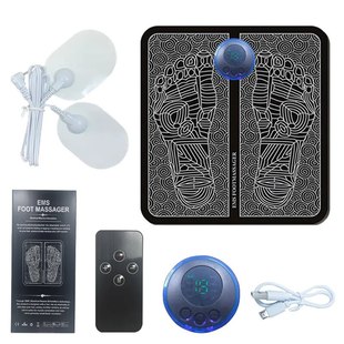 Pulse Electric Footstep Foot Massager Foot Therapy Machine EMS Foot Mat Smart Acupuncture Foot Massage Mat