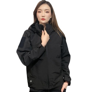 Soft Shell Outdoor Jacket Men's Spring and Autumn Windproof Wear-resistant Vertical Collar Breathable Jacket Tactical Jacket Mountaineering Suit