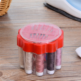Sewing Set Box Household Sewing Kit Paper Ruler Thread Thimble Sewing Tool Set Daily Portable Sewing Box
