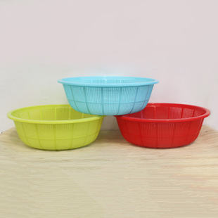 Factory direct high quality plastic drain basket wash basket fruit and vegetable basket Milo vegetable basket kitchen supplies