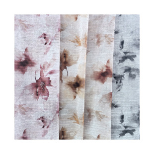 New Chinoiserie Splash Ink Painting Tencel Silkworm Striped Fabric Rayon Printed Women's Cheongsam Dress Fabric