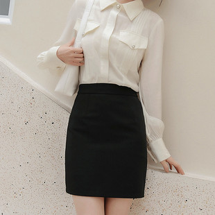 Spring and Summer New Women's Professional Skirt Skirt Office Commuter Hip One-Step Skirt Non-Ironing Skirt Suit Skirt