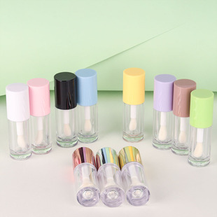 6ml прозрачный розовый пластиковый большой палец щетка для губ труба толстый стержень для губ масло для губ глазурь для губ жидкий порошок для разливочной бутылки