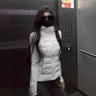AY10131 90 White Duck Down Vacuum Split Filling Velvet Arc Line Multi-Piece Honing Line Hooded Down Jacket Winter