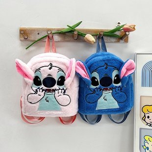 Мальчик ребенок ребенок пушистый мешок мода игривый ребенок мультфильм плюшевая сумка на плече