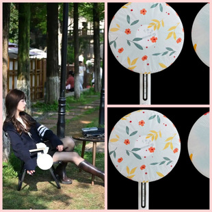 Fan Mosquito Repellent Hand-woven Old-fashioned Hand-cranked Big Cattail Fan Summer Antique Children's Small Banana Fan Baby Wheat Stalk Fan