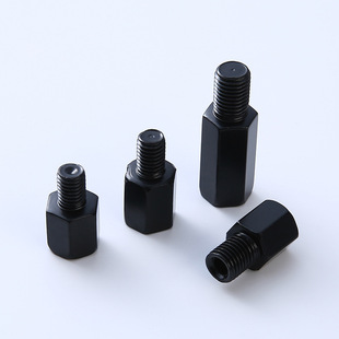 Black Special Length 43mm Heightening Screw Motorcycle Battery Car Rearview Mirror Modification Conversion Screw Fixed Conversion Head