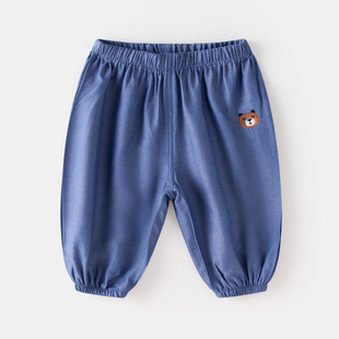 [Physical Anti-mosquito Collection] Doodle Family Children's Summer Baby Air Conditioning Pants Boys Pants Summer Wear Women's Wear