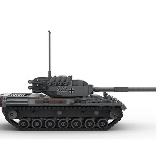Строические блоки MOC, совместимые с моделью танка Lego 124518 High Leopard 1, сборка мелких частиц, Игрушечная модель, украшения