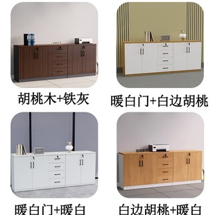 Office File Cabinet Low Cabinet Data Storage Cabinet Printer Storage Cabinet Wooden Floor Cabinet with Lock Drawer Cabinet