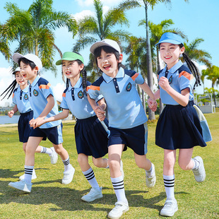 2025 New School Uniform suit Primary and Secondary School Students' Class Uniform Summer Kindergarten Teachers' Garden Uniform Graduation Uniform Games